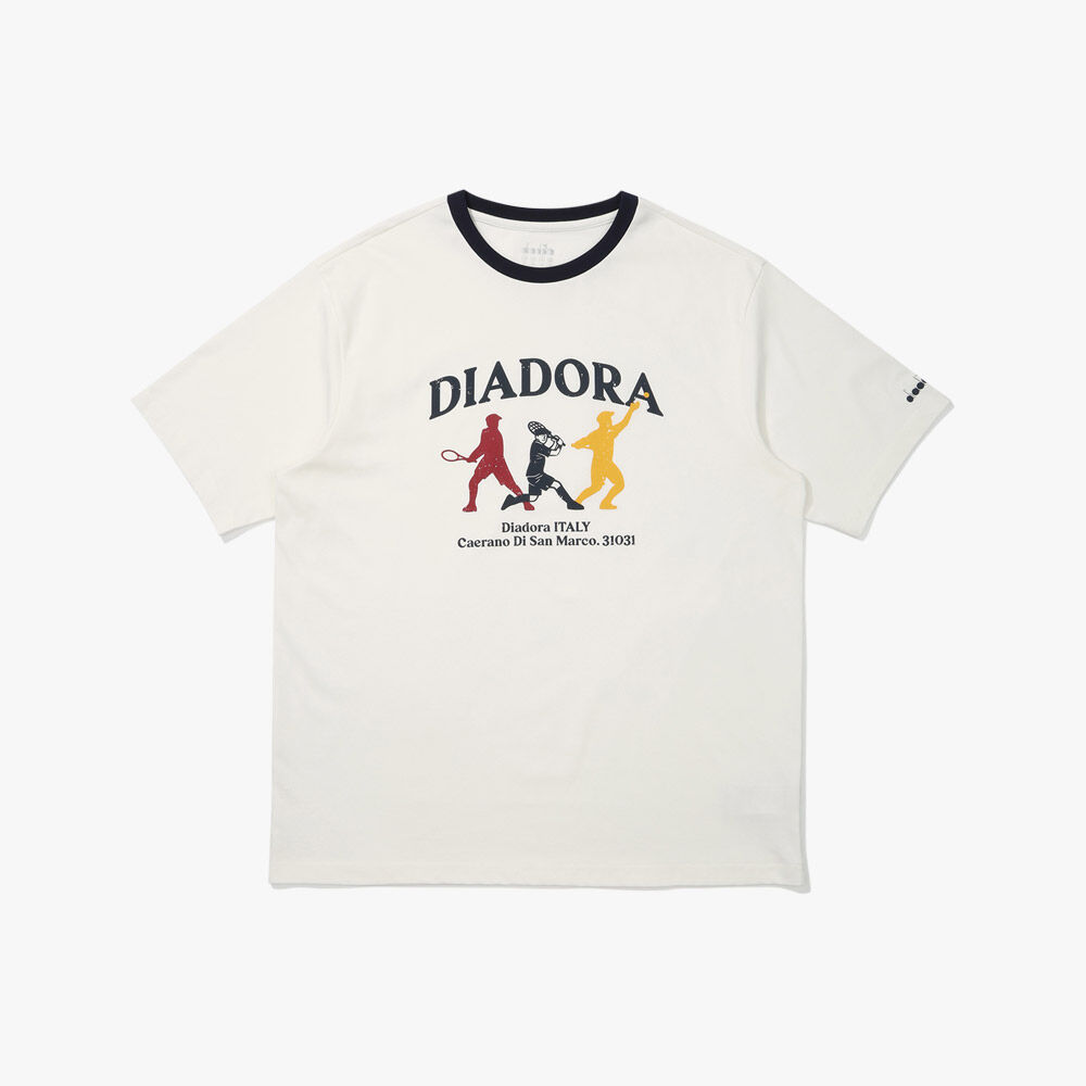 Tシャツ・カットソー UMBRO UMBRO X MOONSUN Ringer Lettering Short Sleeve T-Shirt Umbro x MOONSUN Ringer Lettering T-Shirt / Yellow - 감도