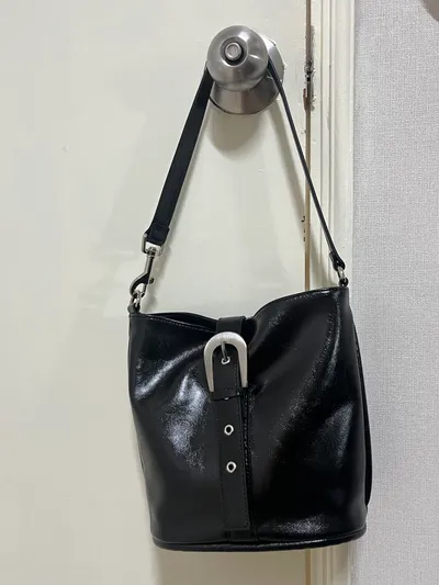 バッグ・カバンその他 YEOMIM farrier basket bag crinkle black yeo-272 ☆YEOMIM☆Farrier Basket Bag☆Crinkle Black☆