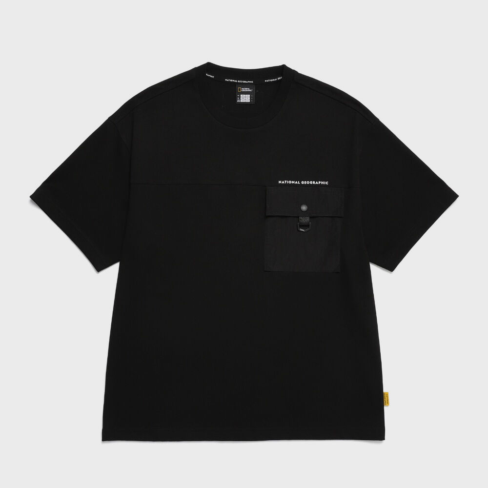 Tシャツ・カットソー EiDER EIDER x RAYVOLT ICE POCKET ROUND TEEBlack DMM24272Z1 EIDER x RAYVOLT 남성 ICE POCKET ROUND TEE_Black_DMM24272Z1