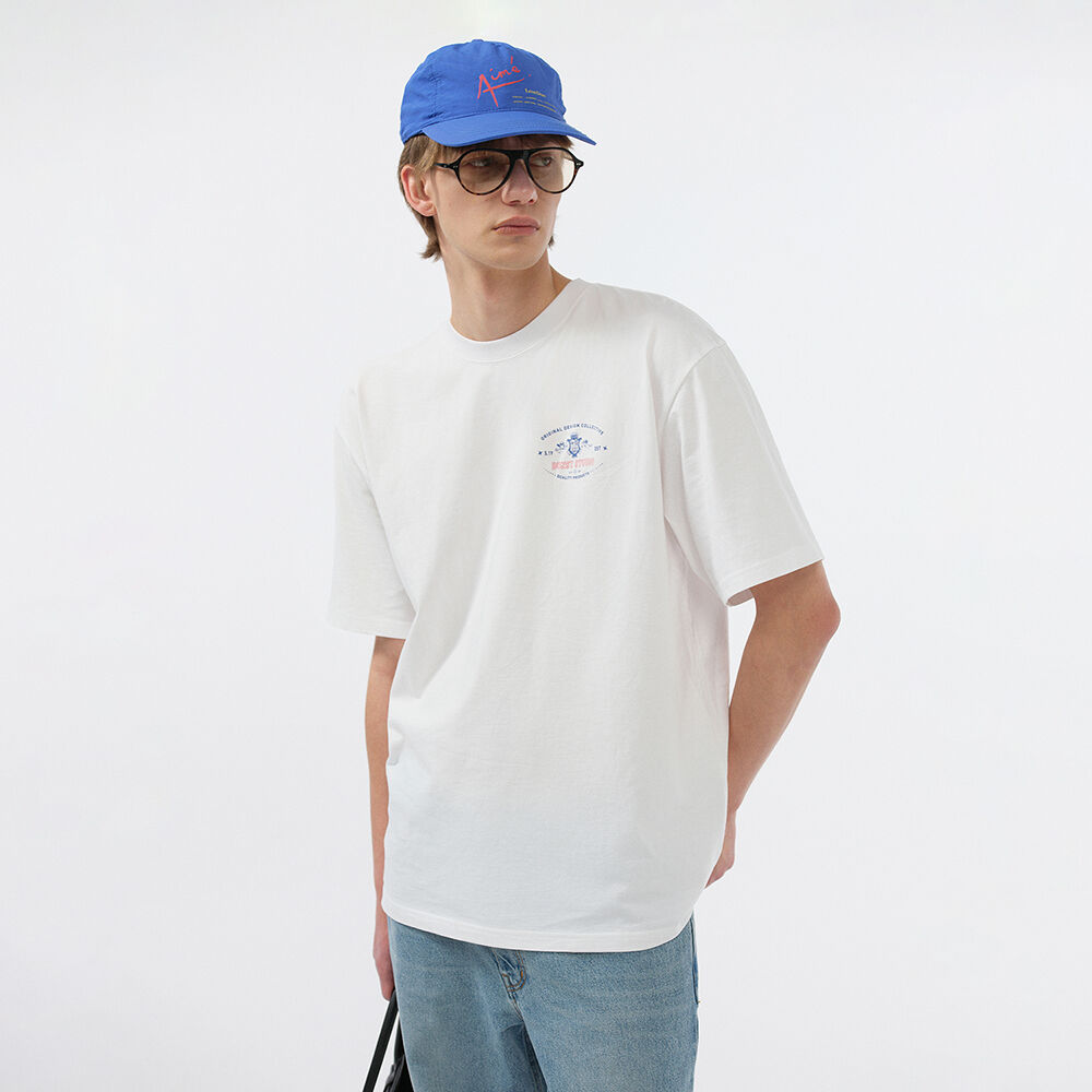 [Clove]★24SS★韓国大人気 ★Swim Graphic T-Shirt 24SS Clove] Swim Graphic T-Shirt (Cream) - 감도 깊은 취향