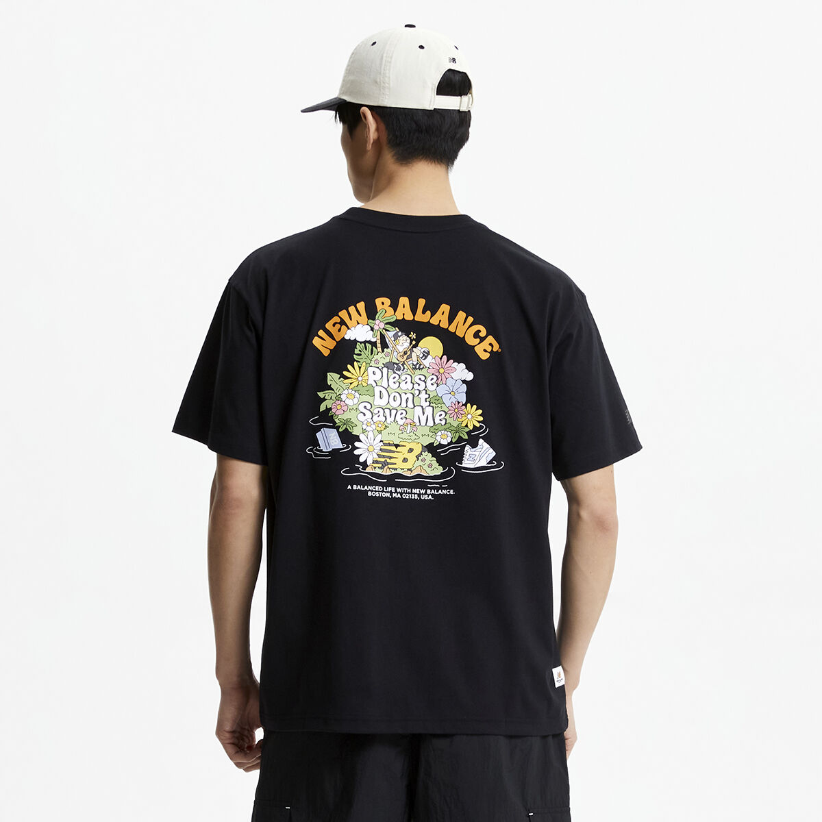 ★★New Balance★★ NBNEF31613 UNI NB BOY PICNIC FESTIVAL SH New Balance Uni Nb Boy Picnic FesTival ShorT Sleeve T shirT