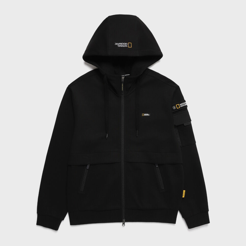 Y.E.S Stitch Pocket Zip up Hoodie Navy - 감도 깊은 취향