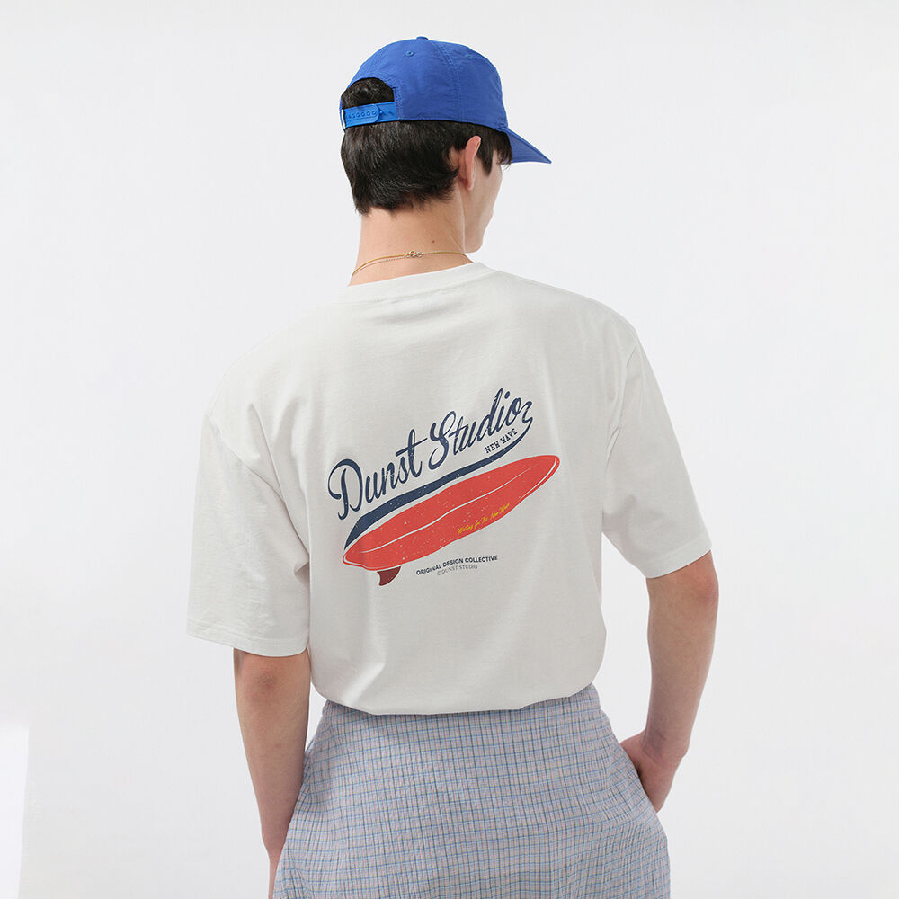 ★Dunst★ UNISEX SUMMER HOLIDAY SURF BOARD TSHIRT LIGHT MELA UNISEX SUMMER HOLIDAY SURF BOARD T-SHIRT OFF