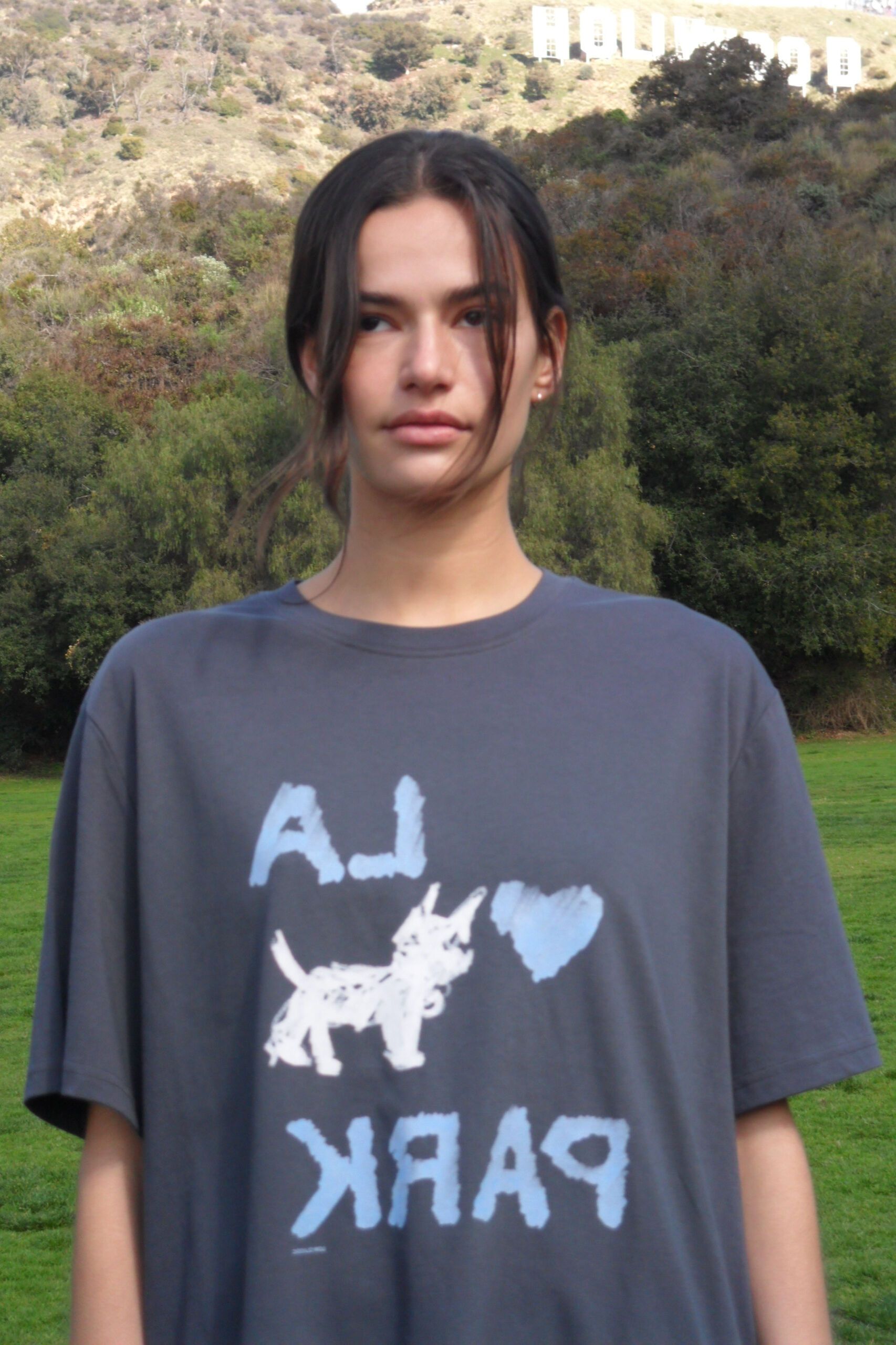 LOVE PARK T-SHIRT_CHARCOAL_LC251TS14CC - 감도 깊은 취향