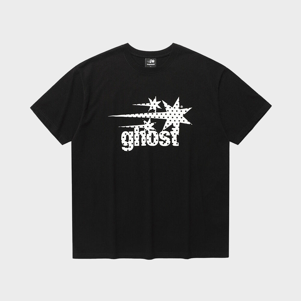 Tシャツ・カットソー [NICEGHOSTCLUB]GHOST GLITTER LOGO TEE_GREEN(NG2FMUT528A) GHOST GLITTER LOGO TEE_PURPLE(NG2FMUT528A) - 감도 깊은 취향