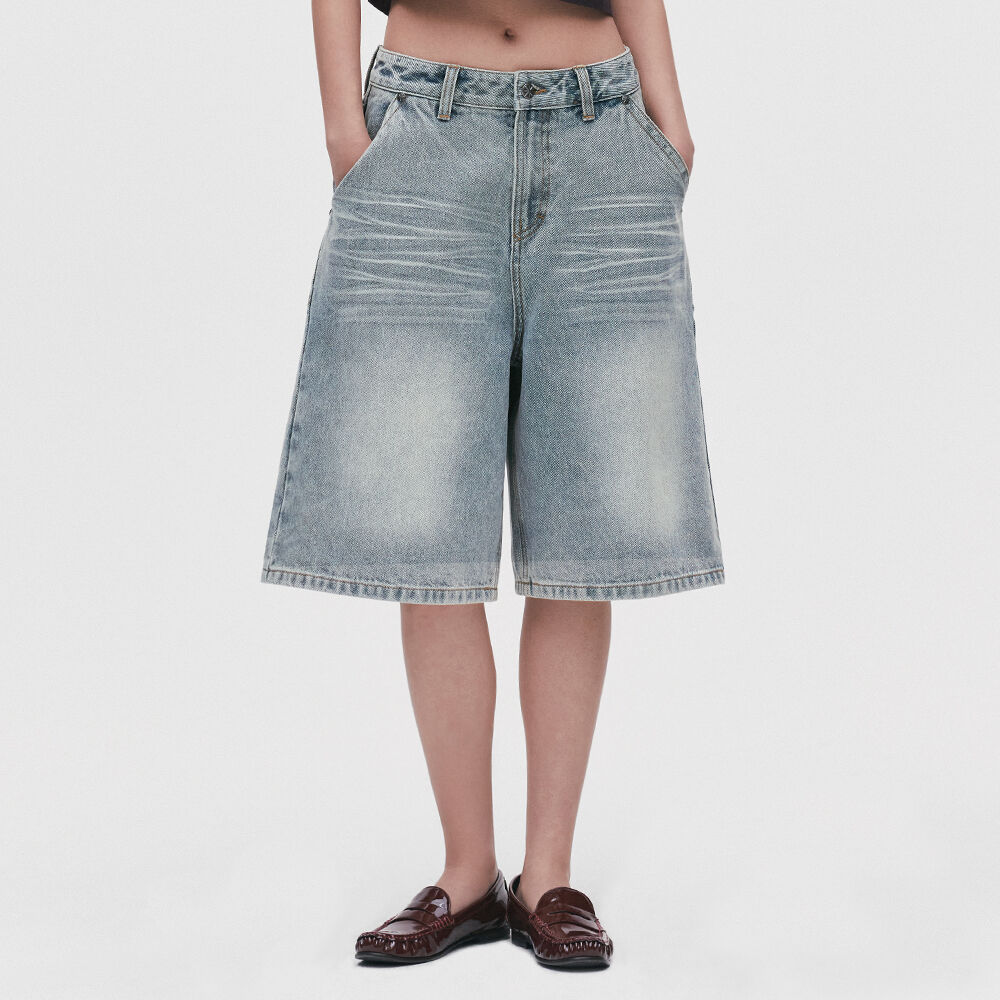 【TLLDAWN】BERMUDA DENIM PANTS ice blue BERMUDA DENIM PANTS ice blue - 감도 깊은 취향 셀렉트샵 29CM