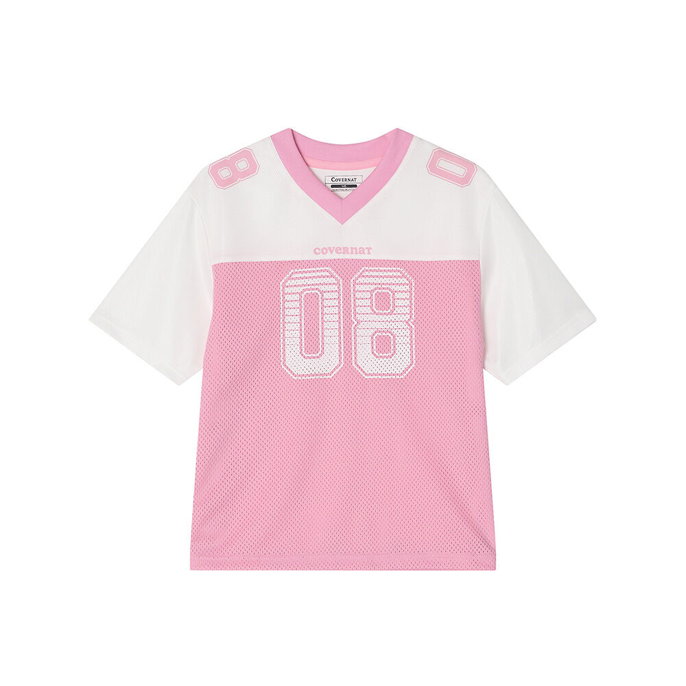 ★GRAILZ★ HEART EMBLEM RETRO JERSEY MIAMI PINK HEART EMBLEM RETRO JERSEY [MIAMI PINK] - GRAILZ