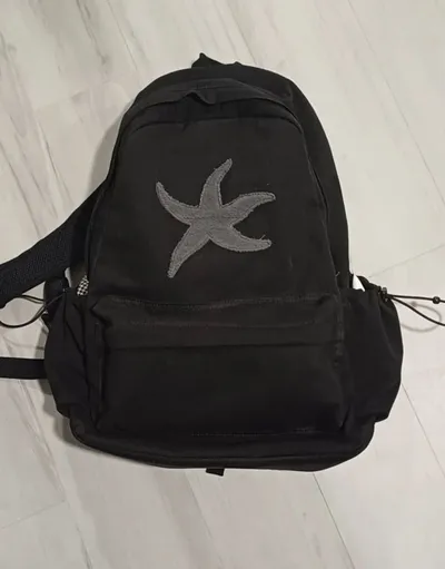 ★THE COLDEST MOMENT★TCM starfish check backpack MUSINSA | THE COLDEST MOMENT TCM starfish check backpack (black)