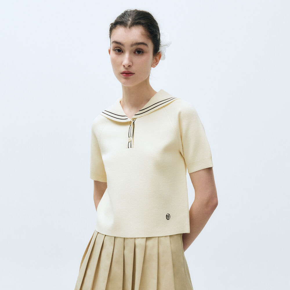 W MARINE SAILOR HALF KNIT ivory - 감도 깊은 취향 셀렉트샵 29CM