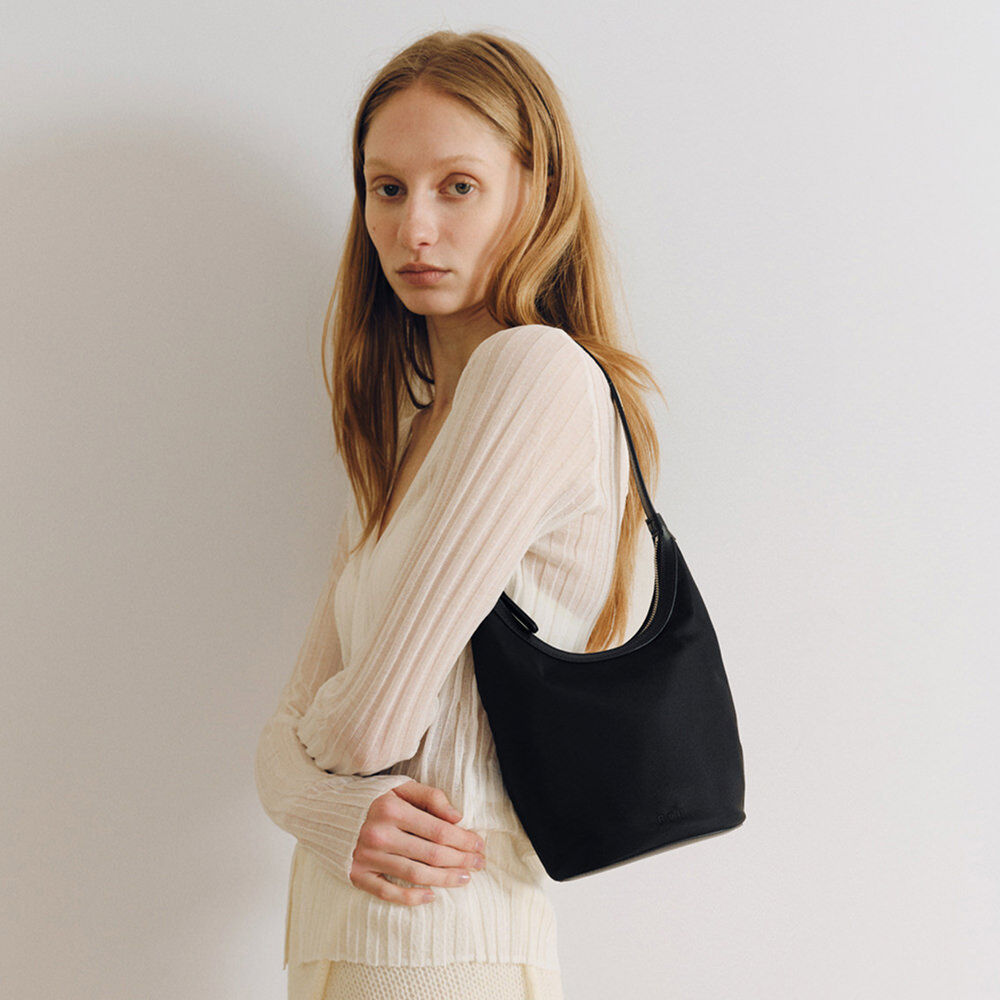 Mini Around hobo bag Nylon Black - 감도 깊은 취향 셀렉트샵 29CM