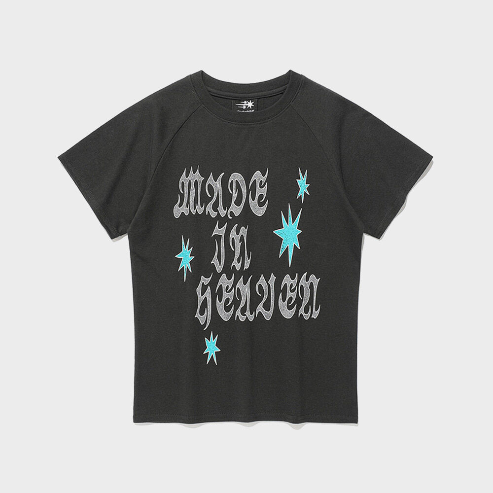 GHOST GLITTER LOGO TEE_GREEN(NG2FMUT528A) - 감도 깊은 취향