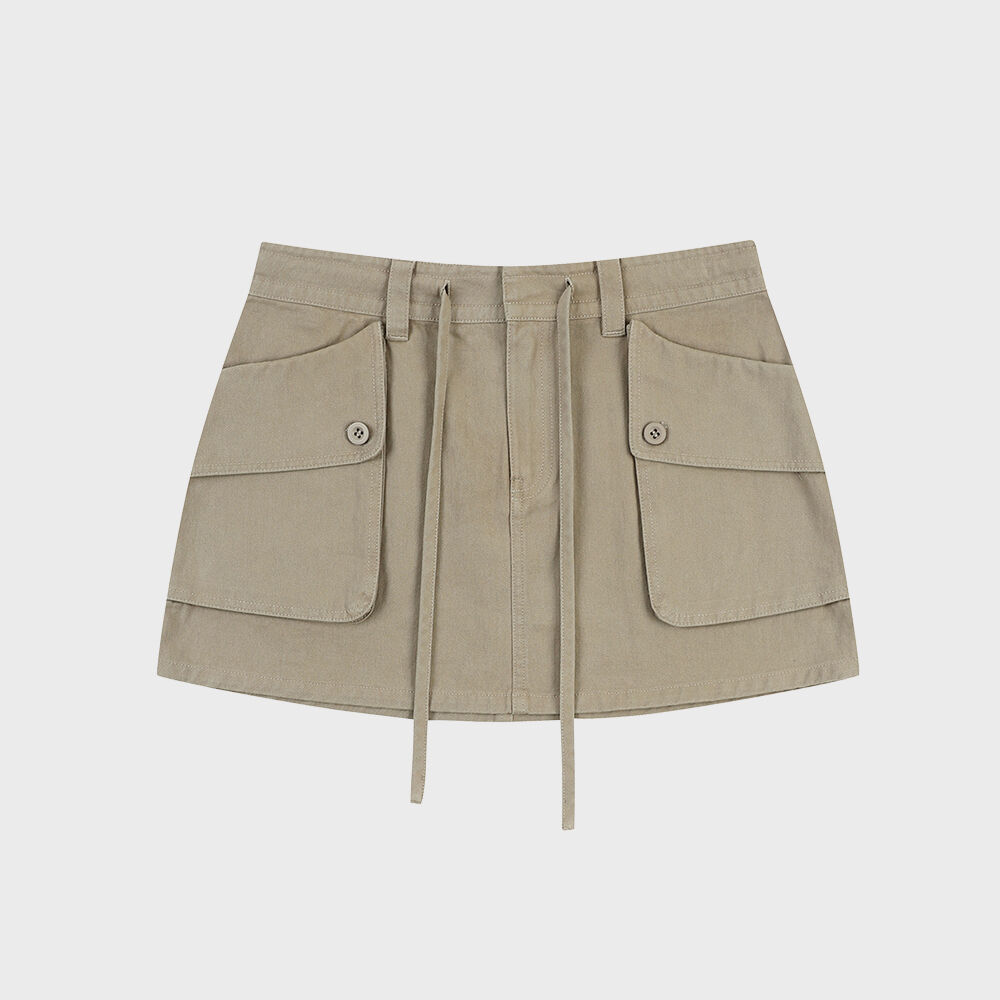 【完売】GLOWNY Tampa Shirring Skirt (SAND) TAMPA SHIRRING SKIRT(SAND) - 감도 깊은 취향 셀렉트샵 29CM