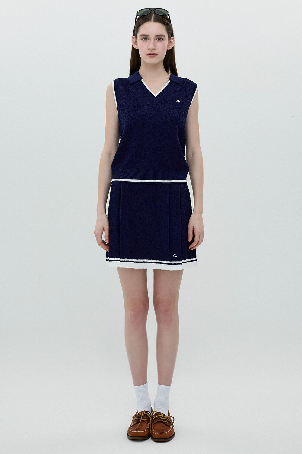【CLOVE】 [25SS clove] Knit Skirt /追跡付 25SS clove] Knit Skirt (Navy) - 감도 깊은 취향 셀렉트샵 29CM
