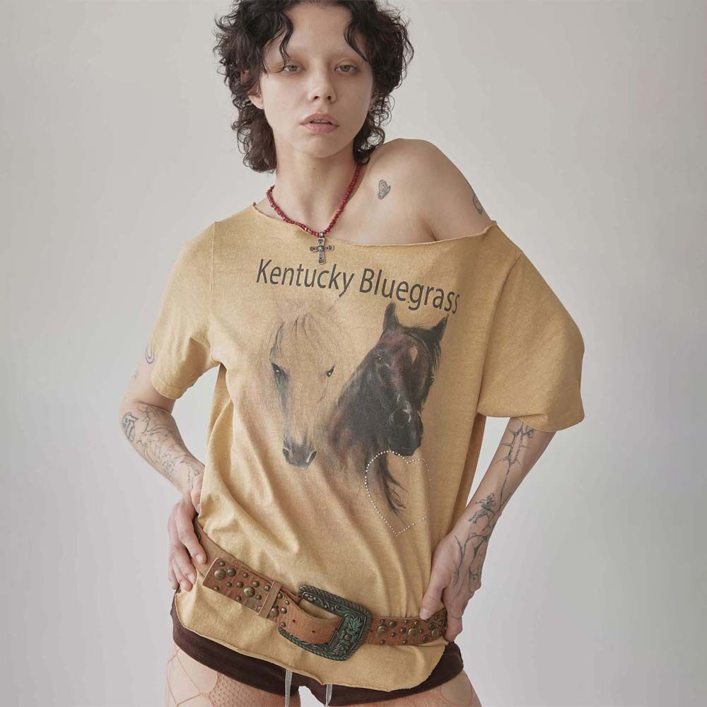 Sheriff Cut Out Tee Dirty White - 감도 깊은 취향 셀렉트샵 29CM