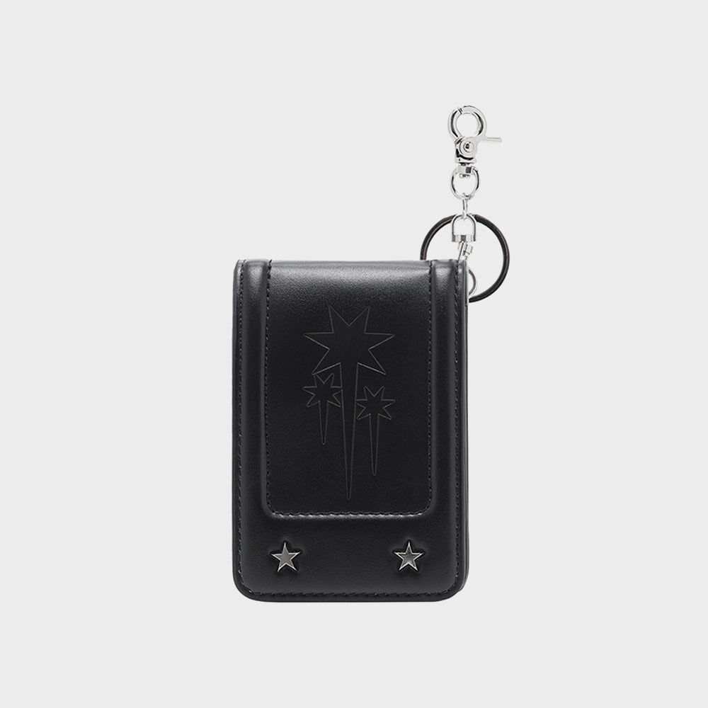MATIN KIM ■ HEART WAVE ENAMEL CARD WALLET 마뗑킴(MATIN KIM) HEART WAVE ENAMEL CARD WALLET IN MINT