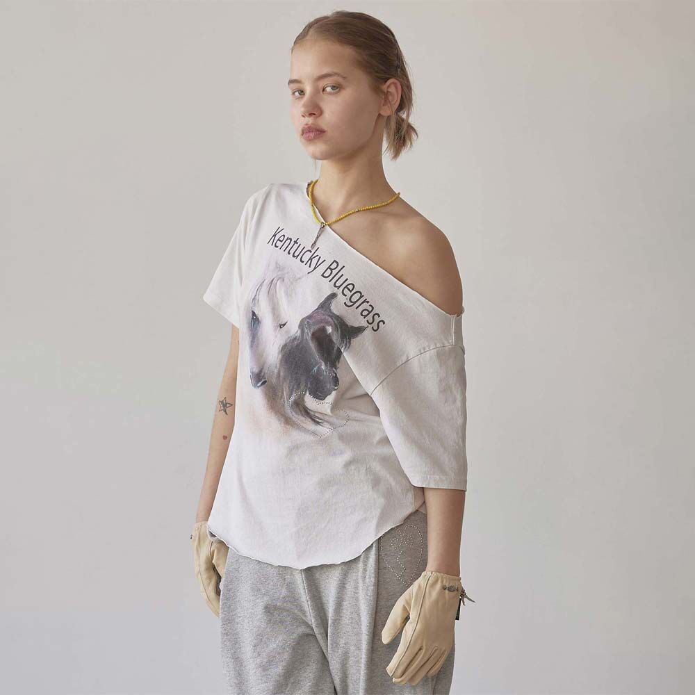 ★SCULPTOR★ I am a Joy Magnet Tee White SC24S252WH I am a Joy Magnet Tee White - 감도 깊은 취향 셀렉트샵 29CM