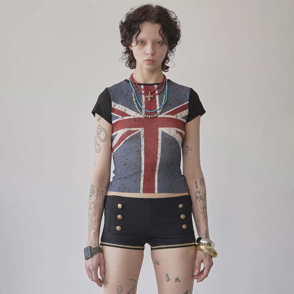 Union Jack Baby Tee White - 감도 깊은 취향 셀렉트샵 29CM