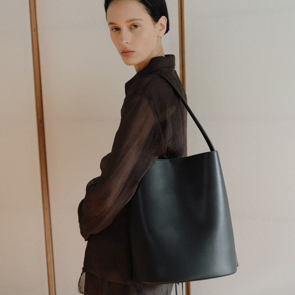 ★ROH SEOUL★ Mini Ripple tote bag Salmon caramel m1037_1402 Roh seoul - Tote Bags
