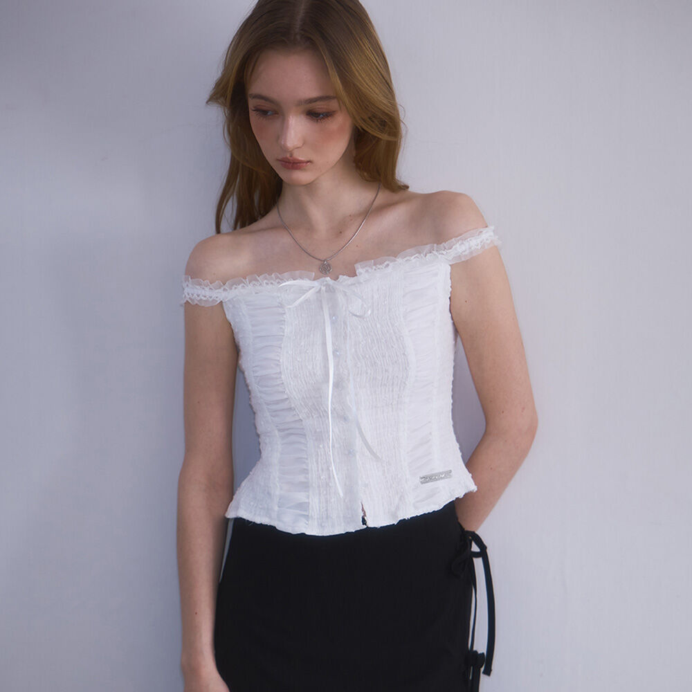 ★Rose Frantz★ Rose Lettering Sleeveless [White] Designer fashion, Seoul-fully created | W Concept