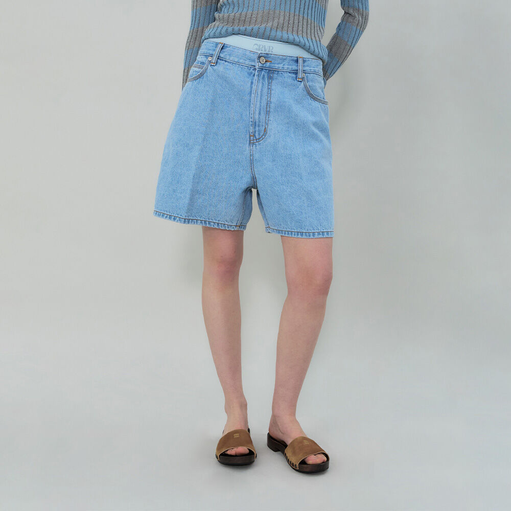 REST&RECREATION RR DENIM SHORTS ショートパンツ RR DENIM SHORTS - BLUE - rest and recreation