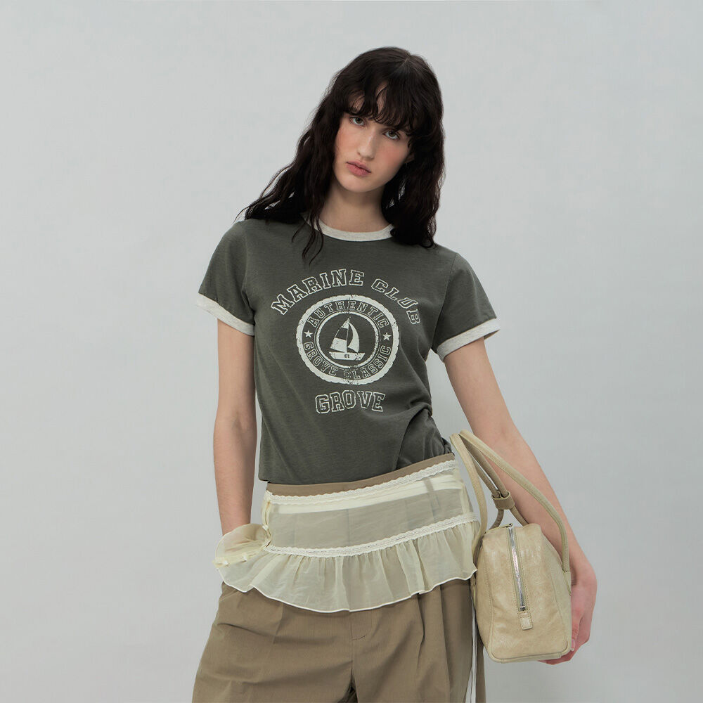 ★2025SS新作★GROVE★GROVE MARINE RINGER T-SHIRT GROVE MARINE RINGER T-SHIRT (KHAKI) - 감도 깊은 취향 셀렉트