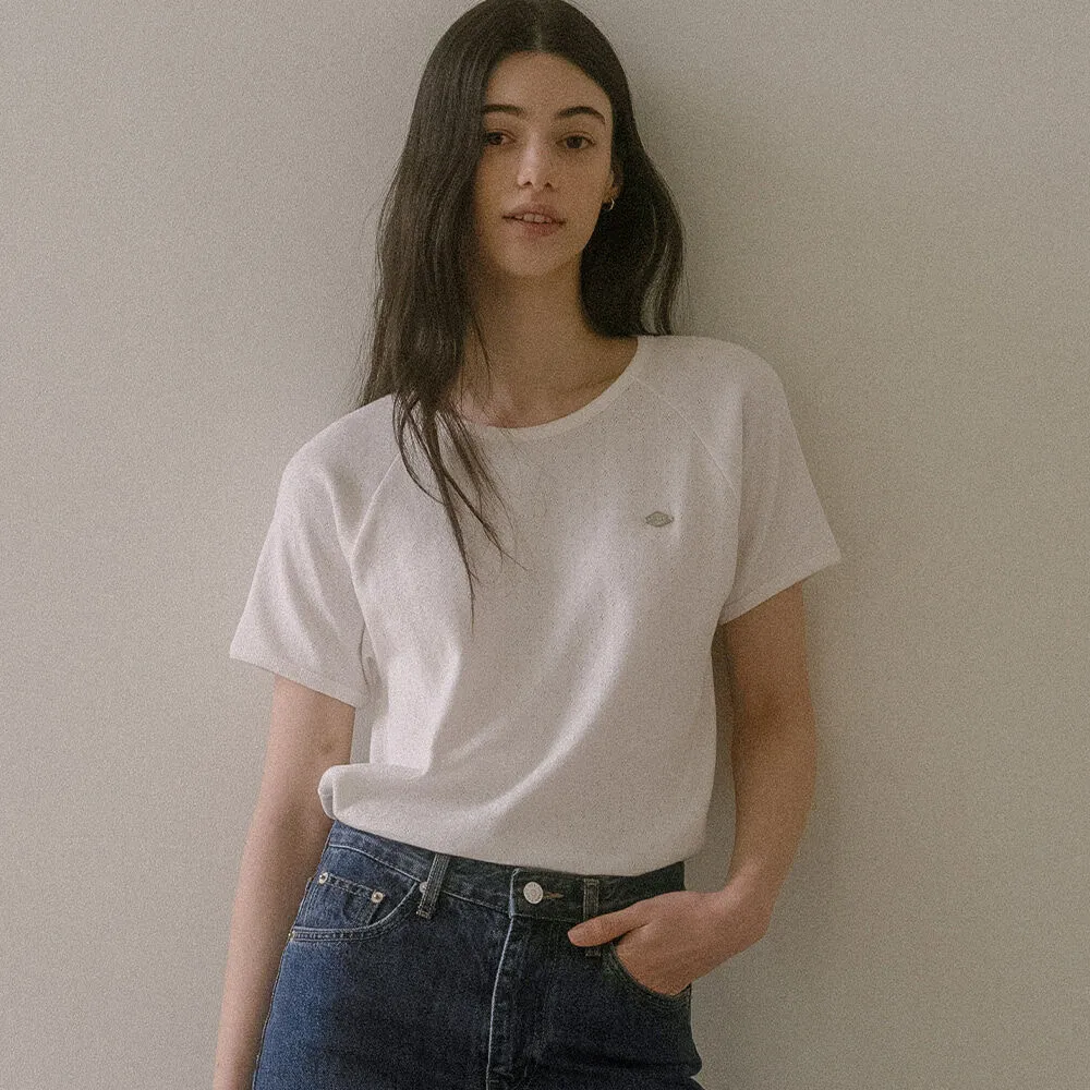 Floral sleeve volume t-shirt TISU03TS03_Ivory