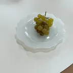 플라워접시 21cm 화이트