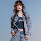 [NMIXX] 그레이 데님 자켓 MP6D5861