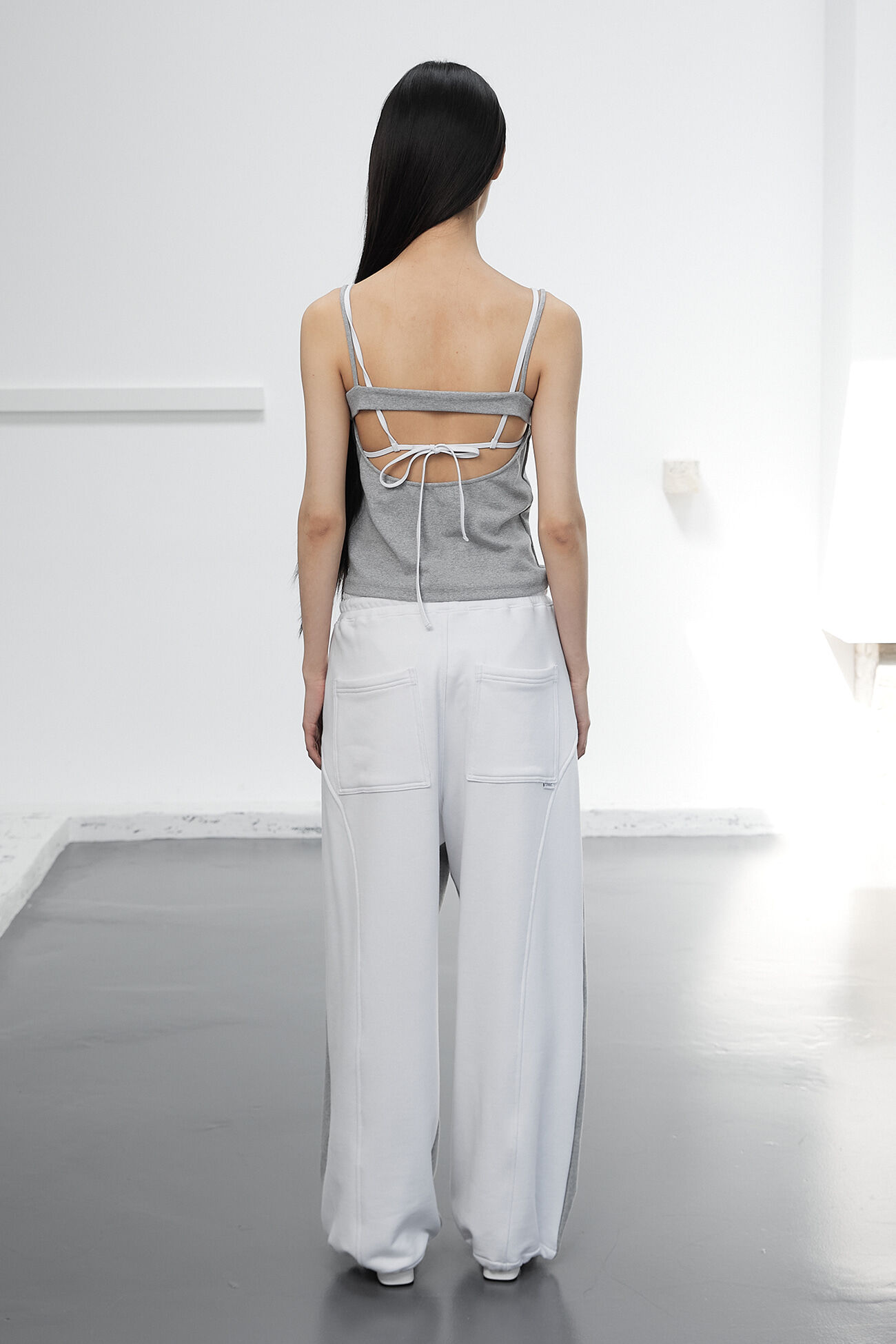 ★CERRIC★REVERSE BANDING PANTS★1941★Light Grey★韓国★ MUSINSA公式 | CERRIC REVERSE BANDING PANTS / LIGHT GRAY