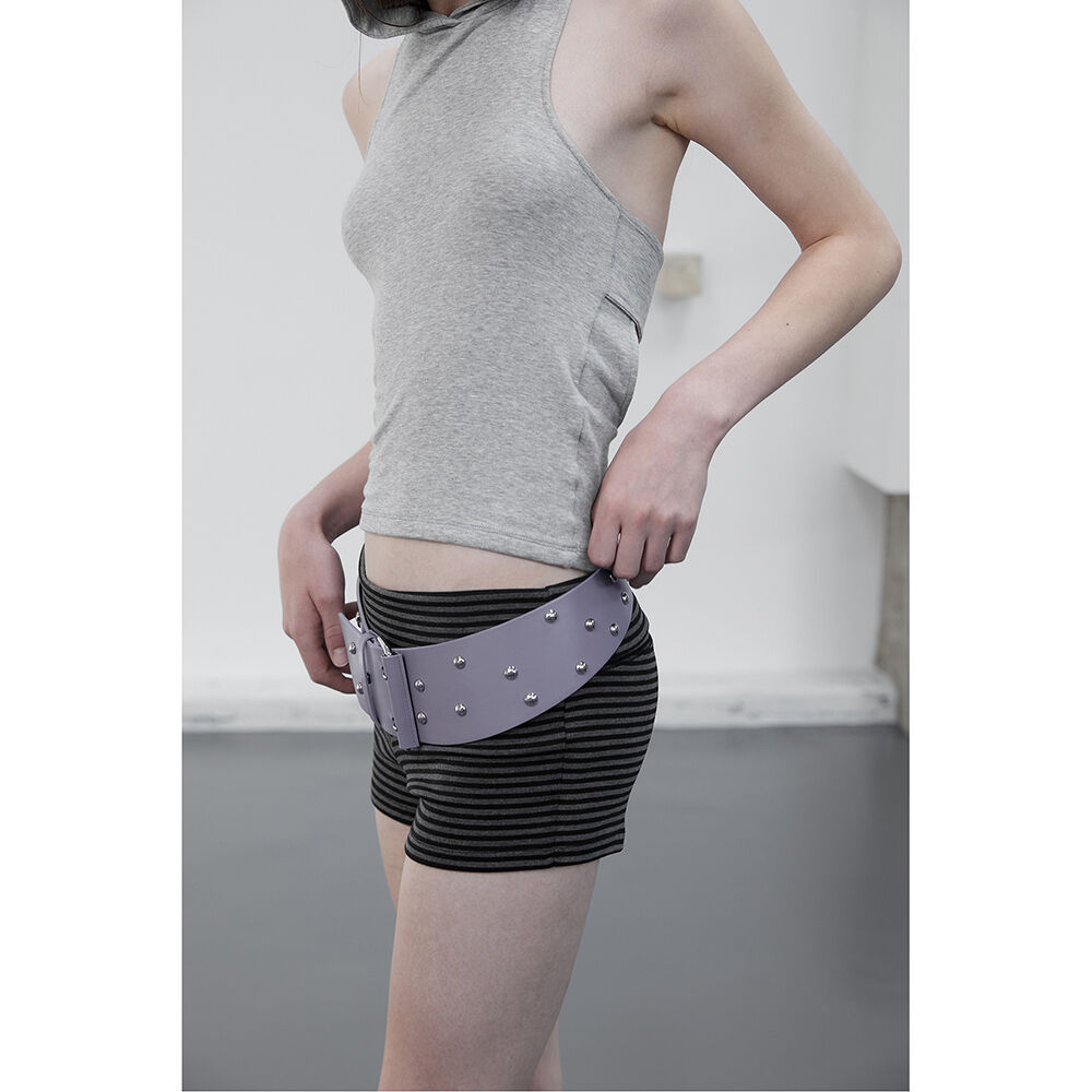 STRIPE FOLDOVER SHORTS / CHARCOAL - 감도 깊은 취향 셀렉트샵 29CM
