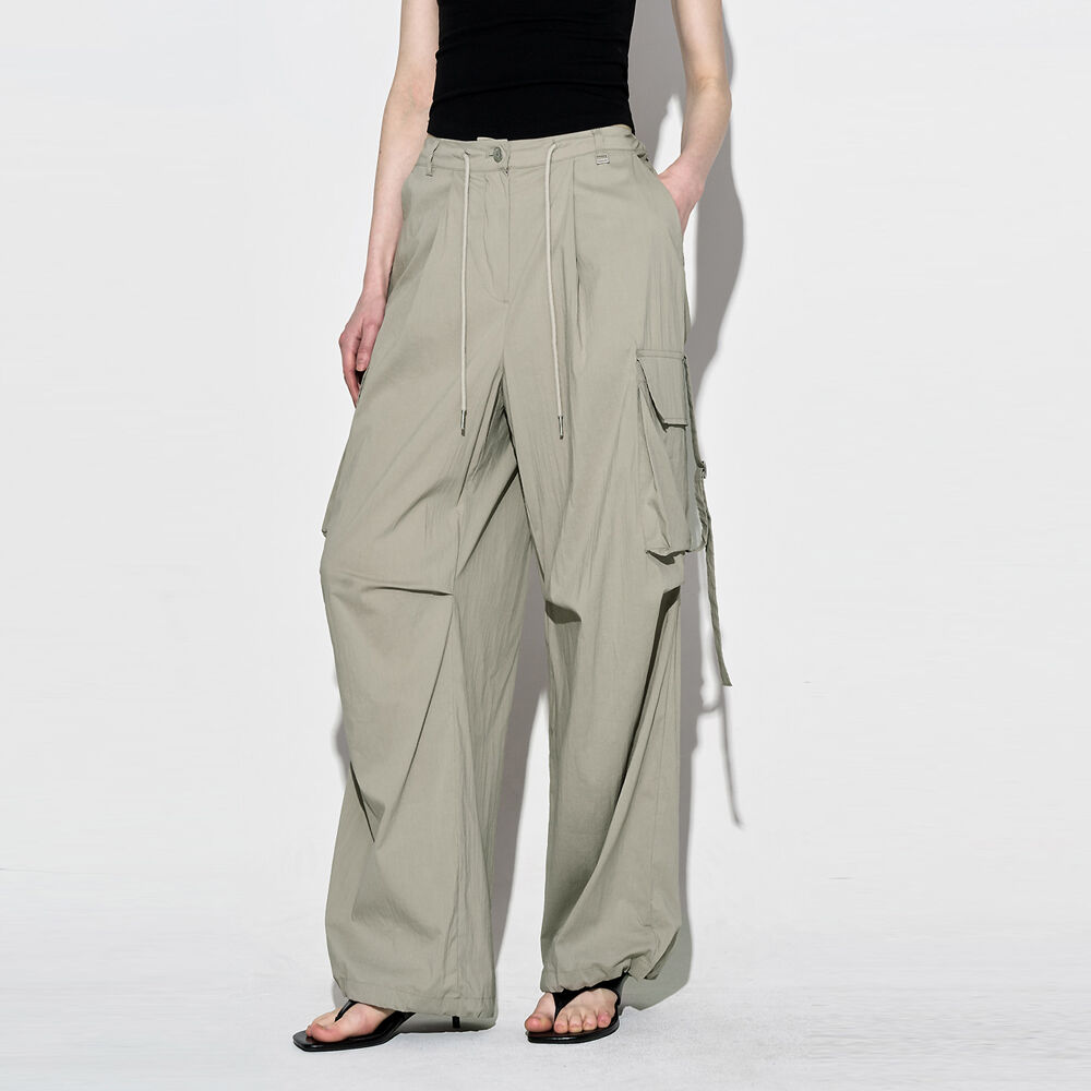【SCULPTOR】Cuffed Hem Cargo Trousers D.Khaki MUSINSA | SCULPTOR Cuffed Hem Cargo Trousers D.Khaki