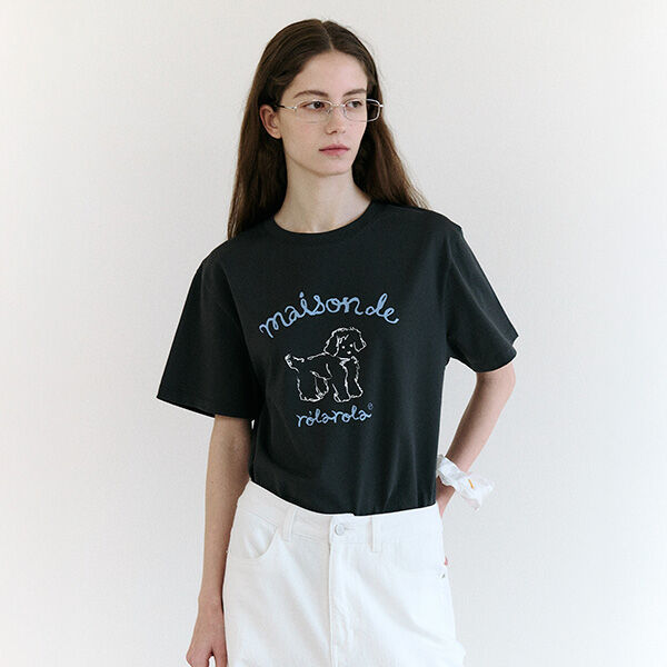 MAISON ROLA CAT FRIENDS T-SHIRT WHITE - 감도 깊은 취향
