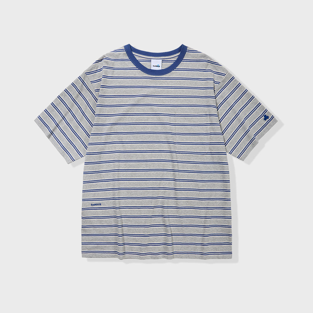 ANGEL STRIPE TEE heather gray - 감도 깊은 취향 셀렉트샵 29CM