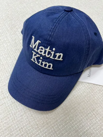 MATIN VOLUME LOGO BALL CAP IN NAVY - 감도 깊은 취향 셀렉트샵