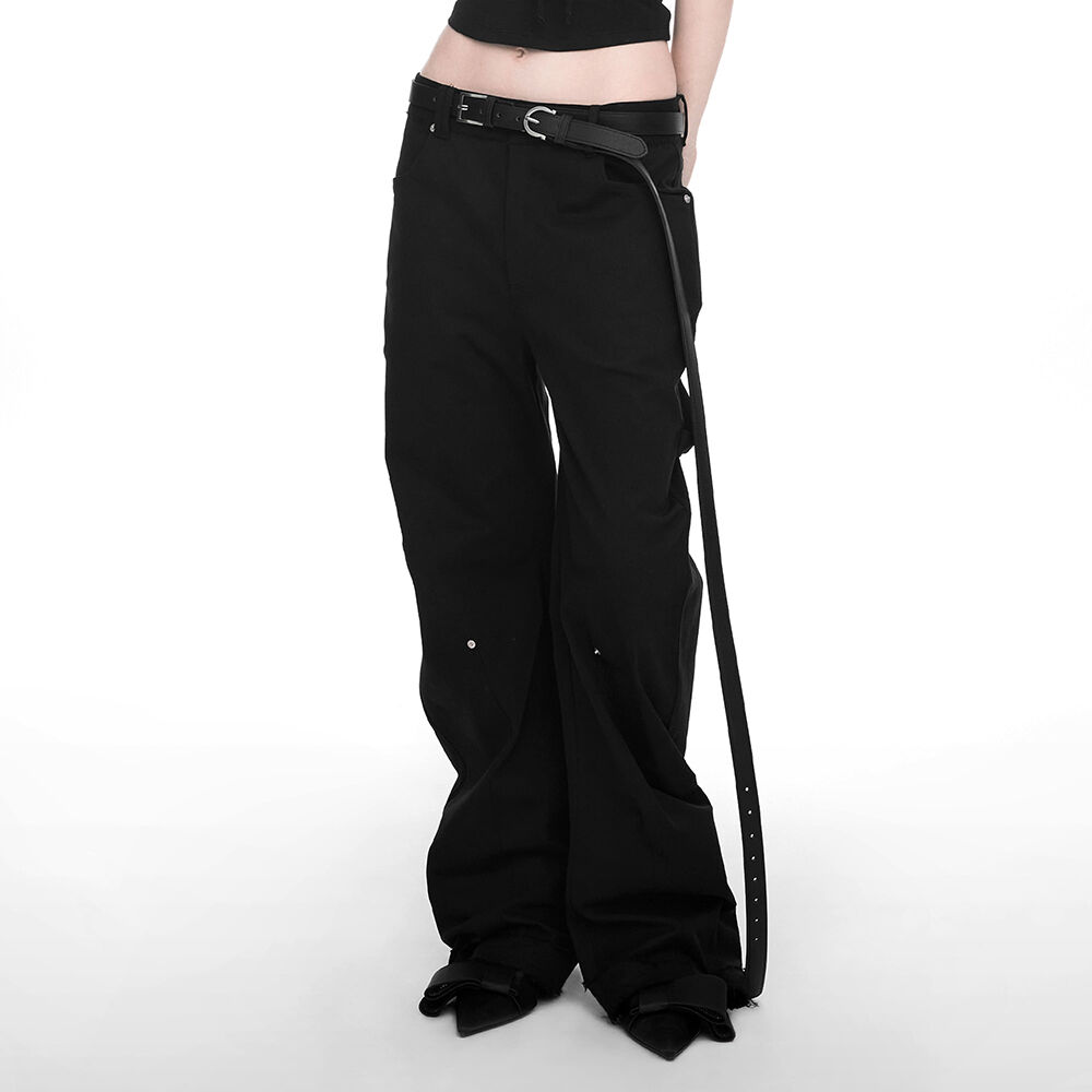 RR LOGO STITCH HEAVYWEIGHT PANTS (YELLOWISH GREEN) - 감도