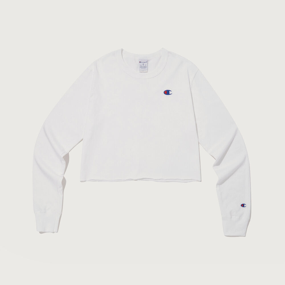 29CM 단독] AP MLB ARCH LOGO CROP CREWNECK LOSDOD (H.GREY