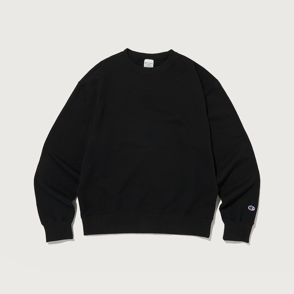 Signature balloon over sweatshirt - BLACK - 감도 깊은 취향