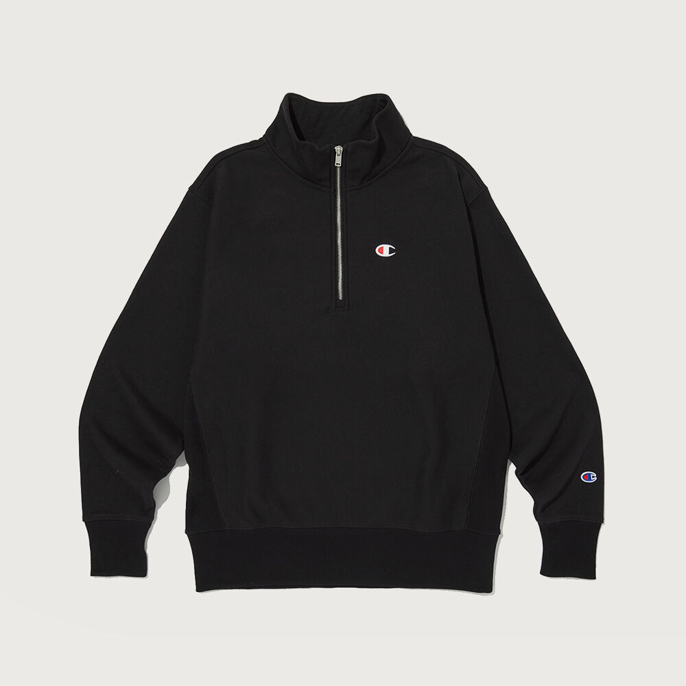 ★AMES-WORLDWIDE★WORLDWIDE HALF ZIP UP BLACK★正規品/送料込 WORLDWIDE HALF ZIP UP BLACK (AM2DFUM481A) - 감도 깊은 취향