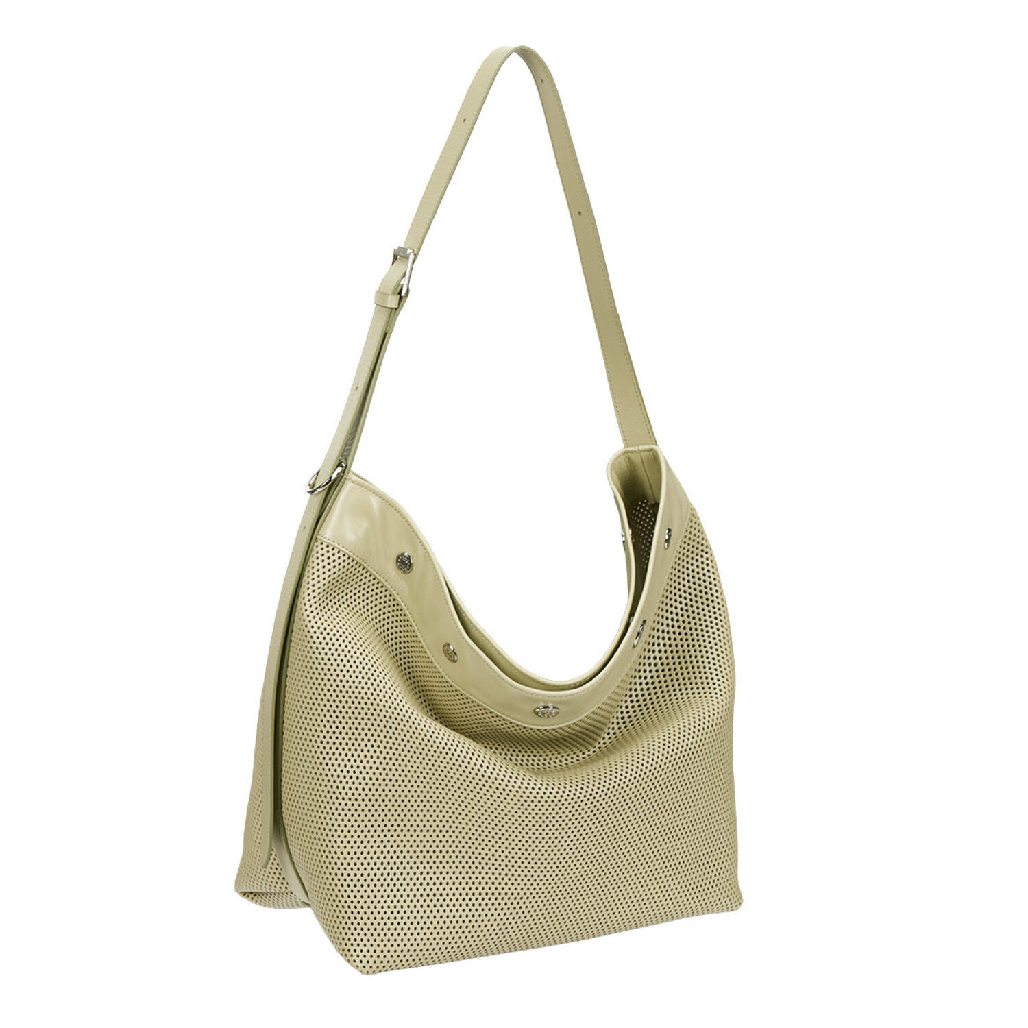 【vunque】韓国人気★Perfec Button Up Net Hobo L (全色) 고민시 PICK] Perfec Button Up Net Hobo L (퍼펙 버튼 업 네트