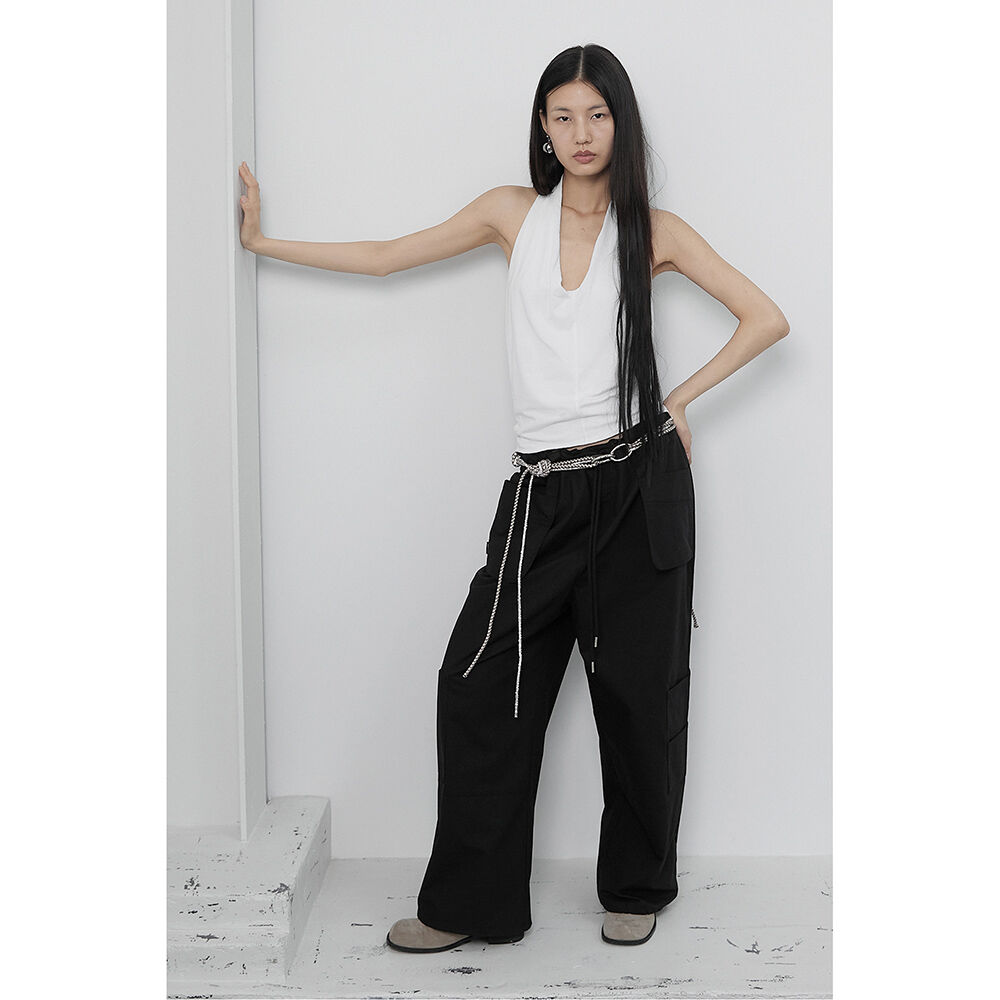 DRAPE HALTER NECK SLEEVELESS / WHITE - 감도 깊은 취향 셀렉트