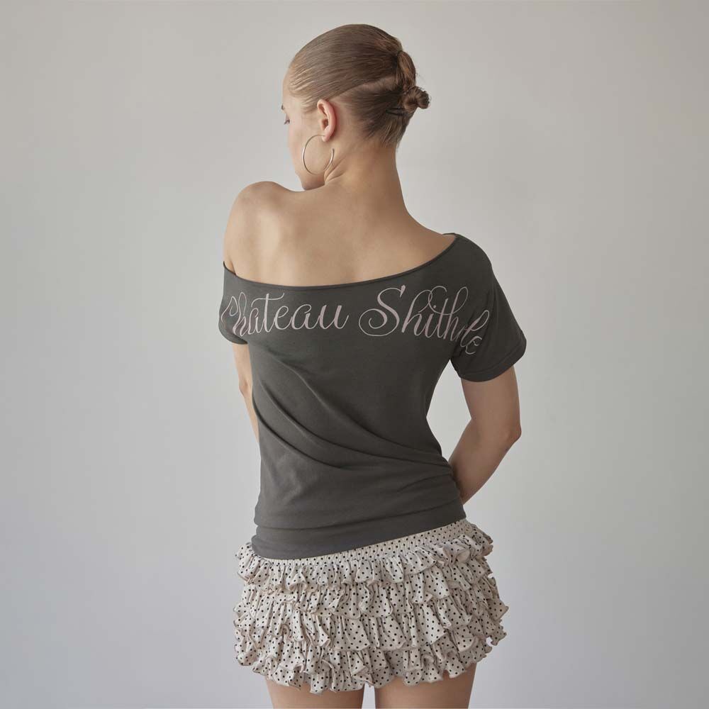 Chateau Shithole Tie Tee Charcoal - 감도 깊은 취향 셀렉트샵 29CM
