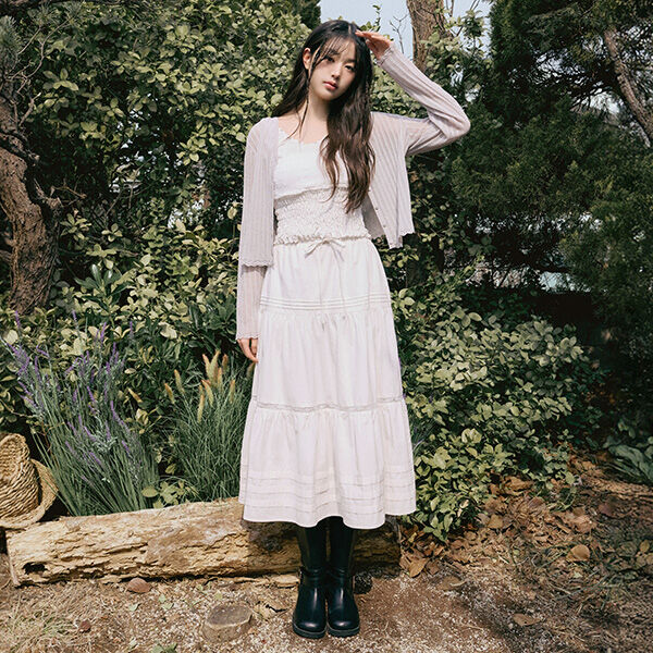 ★ rolarola★ FRILL LONG SKIRT SKY 5006330366 FRILL LONG SKIRT SKY - ROLAROLA | 60% - Asian Fashion Online