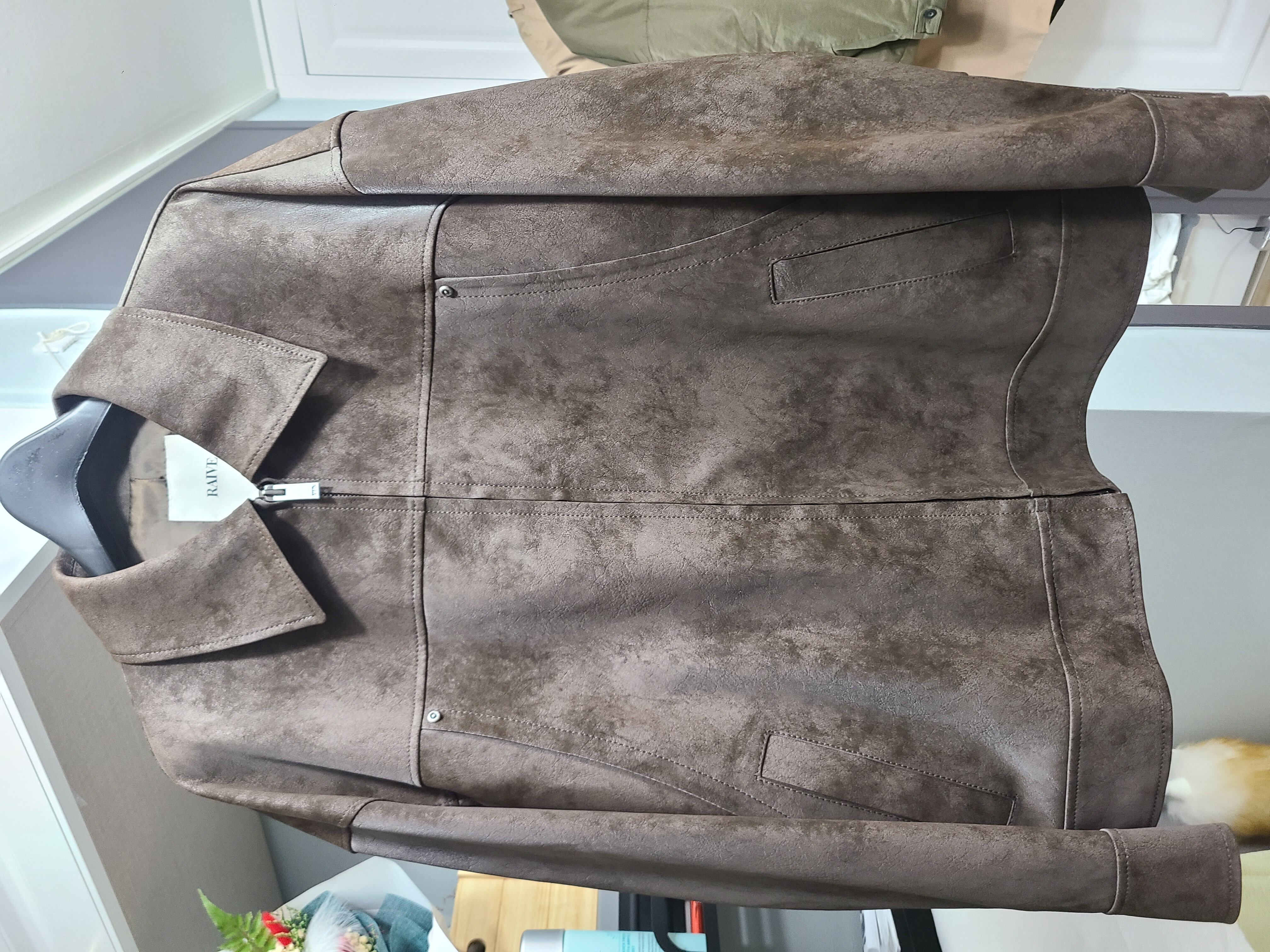 Overfit Suede Jacket in Brown VL5SM023-93 - 감도 깊은 취향