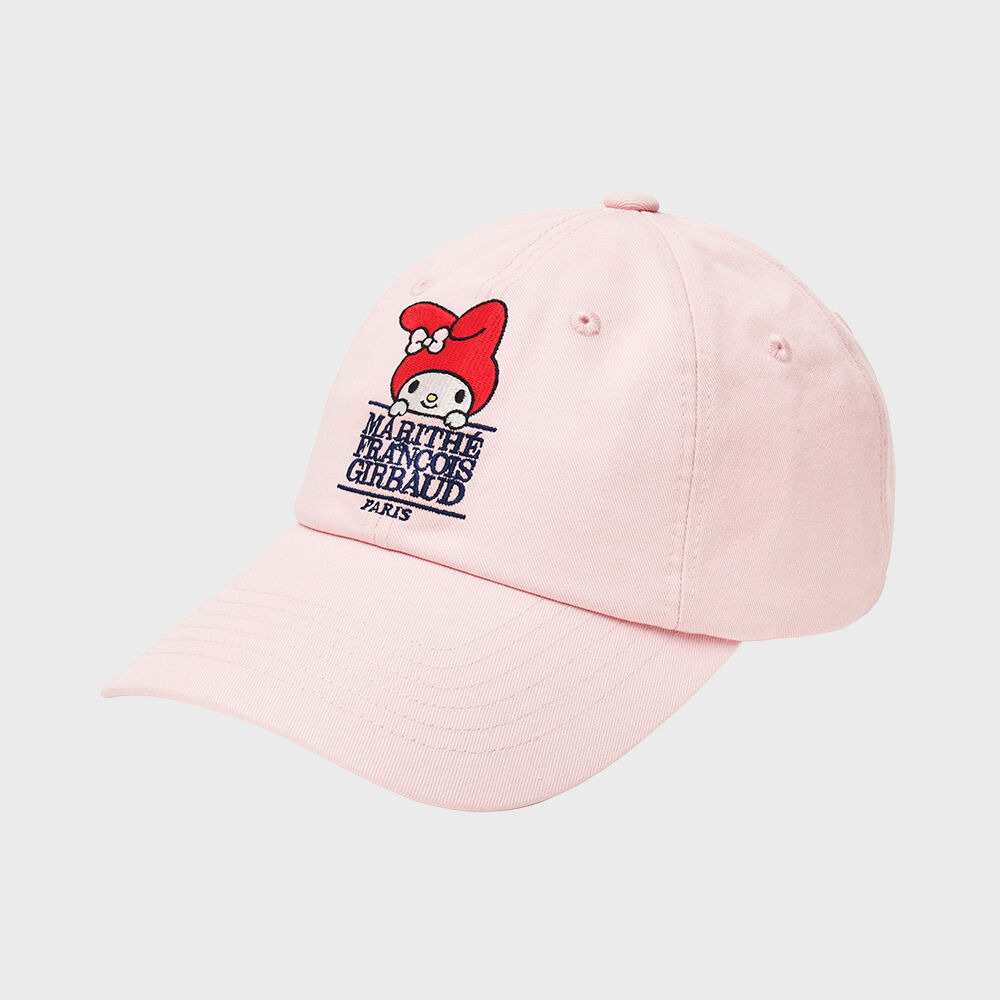 MARITHE★MARITHE X MY MELODY CLASSIC LOGO CAP MARITHE X MY MELODY CLASSIC LOGO CAP pink - 감도 깊은 취향