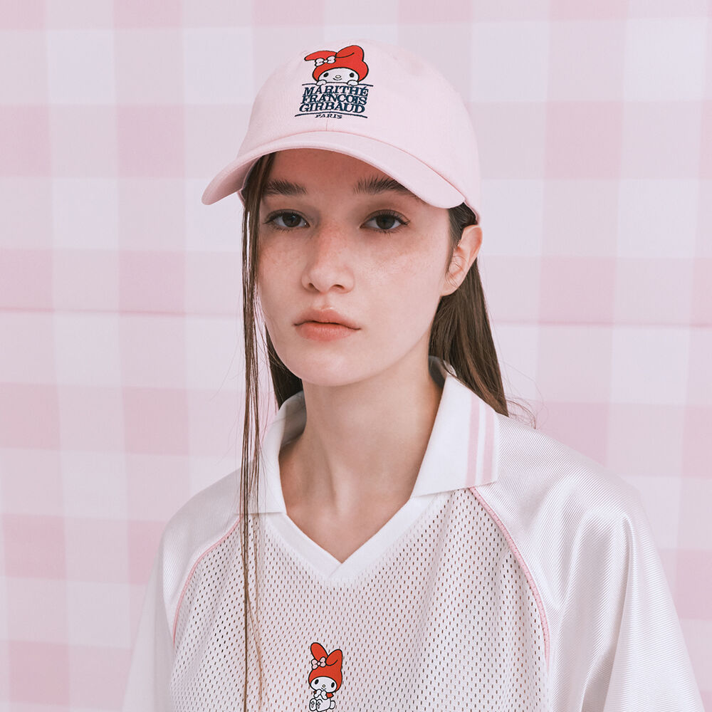 MARITHE X MY MELODY CLASSIC LOGO CAP pink - 감도 깊은 취향