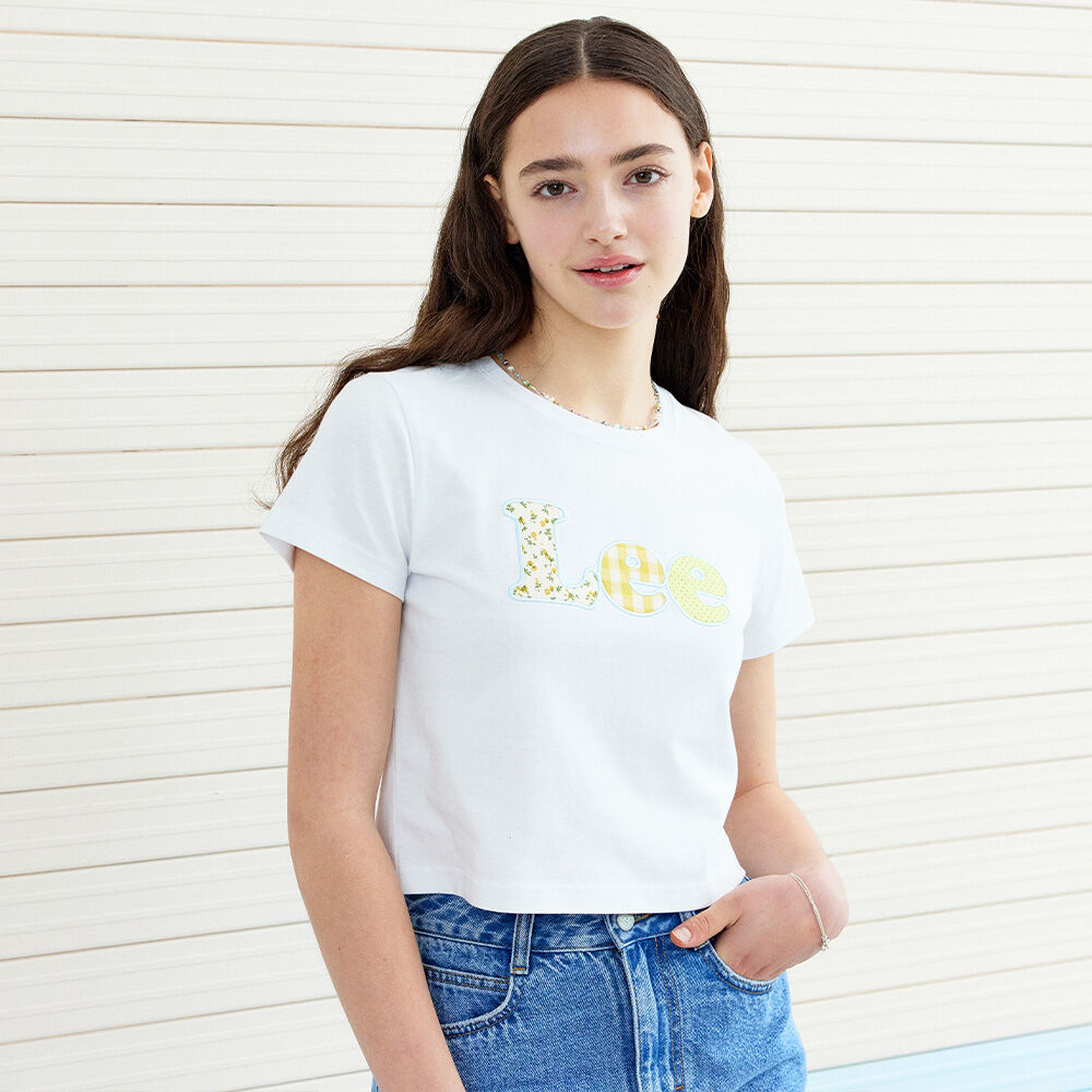 [TMAKER] SILVER JELLY LETTERING CROP T-SHIRTS★韓國 SILVER JELLY LETTERING CROP T-SHIRTS BK - 감도 깊은 취향