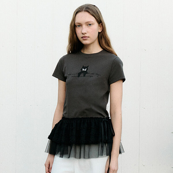 【ROLAROLA】NUBASIC TENCEL HALF T-SHIRT SET GRAY Buy Rolarola Nubasic Tencel Half Tee Set Gray Online in