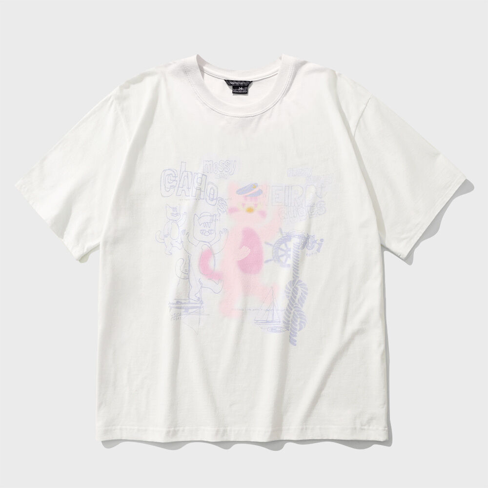 RUNNING BEAR TEE white - 감도 깊은 취향 셀렉트샵 29CM