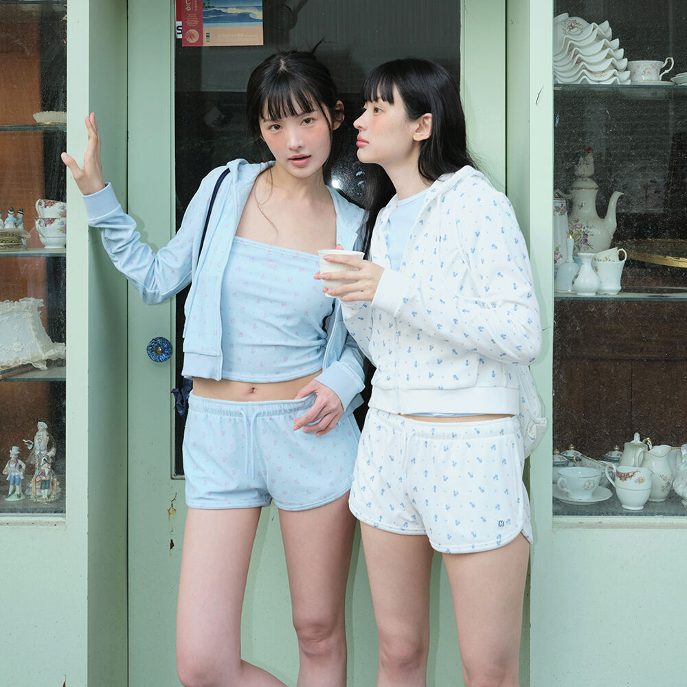 GROVE ♥ GRVB_FLOWER TERRY SHORTS /追跡付 GRVB_FLOWER TERRY SHORTS – GRVR