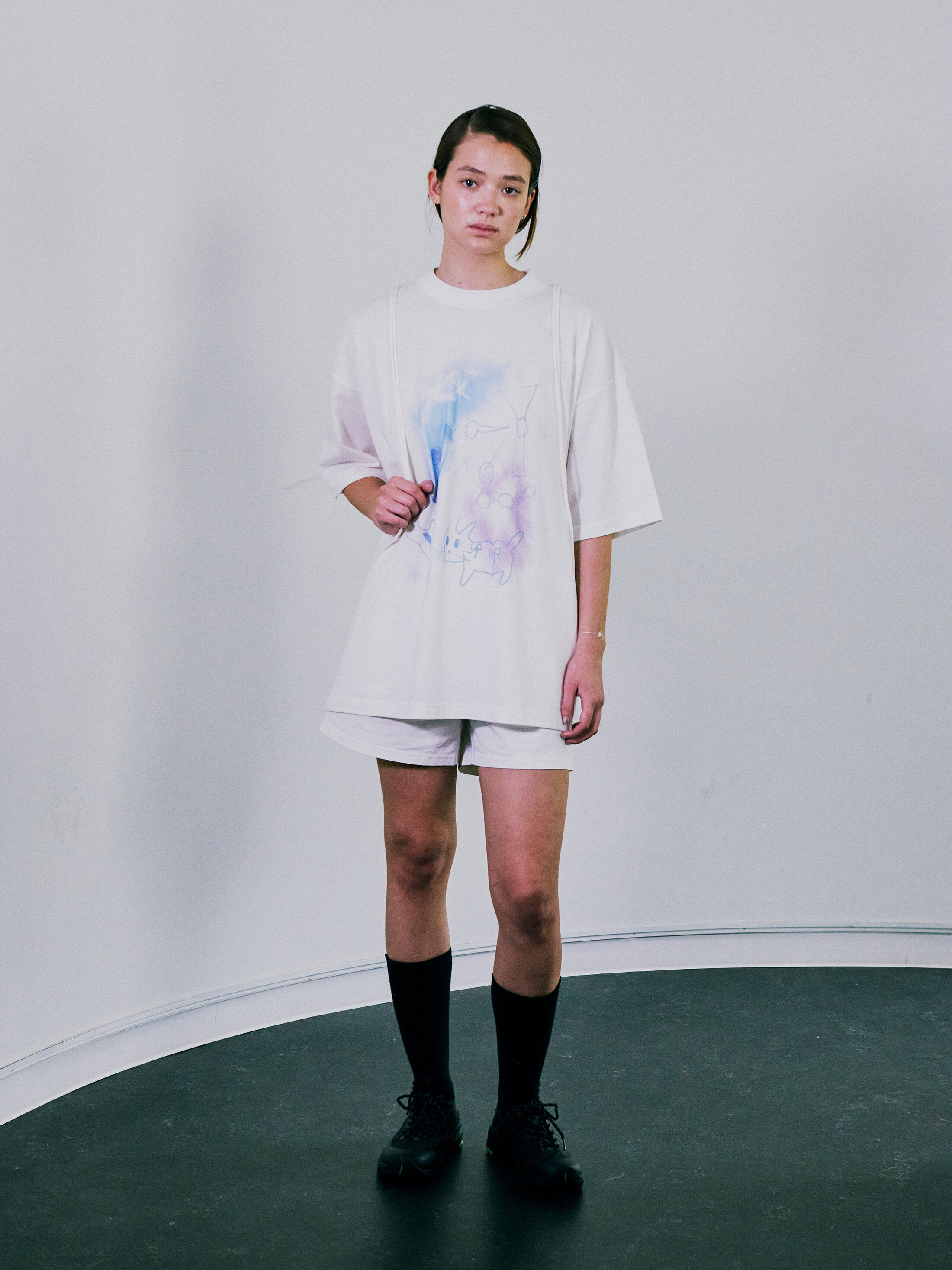 ★LOW CLASSIC★ LOVE PARK TSHIRTOFF WHITE PARK OVERSIZED T-SHIRT_OFF WHITE_LC251TS15OW - 감도 깊은